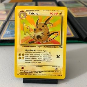 Raichu 1999 29/62 Pokemon Card Base Set Rare #29